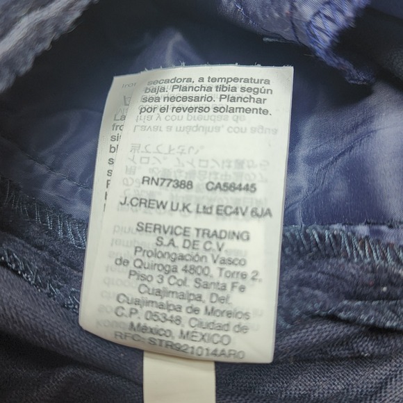 J Crew Navy Wide Wale Corduroy Pants Women 4 Straight Leg Retro Timeless Lined - Picture 5 of 14